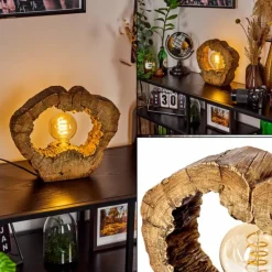 Luminaires Scandinaves-hofstein Lampe de table Hasteboda Brun, Couleur bois, 1 lumière