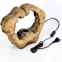 Luminaires Scandinaves-hofstein Lampe de table Hasteboda Brun, Couleur bois, 1 lumière