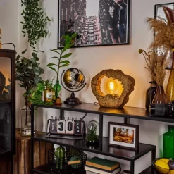 Luminaires Scandinaves-hofstein Lampe de table Hasteboda Brun, Couleur bois, 1 lumière