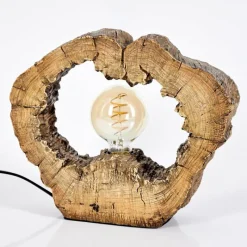 Luminaires Scandinaves-hofstein Lampe de table Hasteboda Brun, Couleur bois, 1 lumière