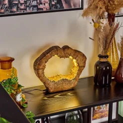 Luminaires Scandinaves-hofstein Lampe de table Hasteboda LED Brun, Couleur bois, 1 lumière