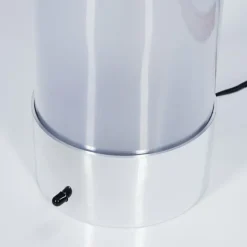 hofstein Lampe de table Hatara LED Chrome, 1 lumière, Télécommandes, Changeur de couleurs