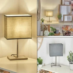 Lampes En Tissu-hofstein Lampe de table Heinikka Nickel mat, 1 lumière