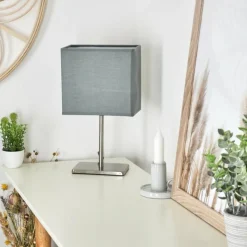 Lampes En Tissu-hofstein Lampe de table Heinikka Nickel mat, 1 lumière