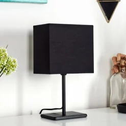 Lampes En Tissu-hofstein Lampe de table Heinikka Noir, 1 lumière