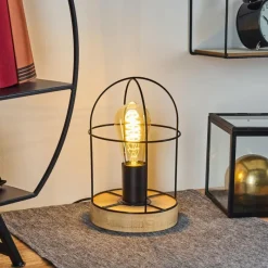 Lampes Vintages & Rétros-hofstein Lampe de table Hodne Écru, 1 lumière