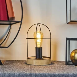 Lampes Vintages & Rétros-hofstein Lampe de table Hodne Écru, 1 lumière