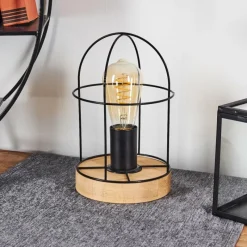 Lampes Vintages & Rétros-hofstein Lampe de table Hodne Écru, 1 lumière