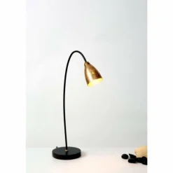 Luminaires Holländer Lampe de table Holländer ALICE Brun doré, 1 lumière