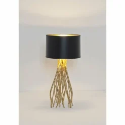 Lampes Dorées-Luminaires Holländer Lampe de table Holländer CAPRI Or, 1 lumière