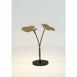 Lampes Dorées-Luminaires Holländer Lampe de table Holländer CONTROVERSA LED Brun, Or, Noir, 2 lumières