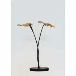 Lampes Dorées-Luminaires Holländer Lampe de table Holländer CONTROVERSA LED Brun, Or, Noir, 2 lumières