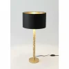 Lampes En Tissu-Luminaires Holländer Lampe de table Holländer CANCELLIERE ROTONDA PICCOLO Or, 1 lumière
