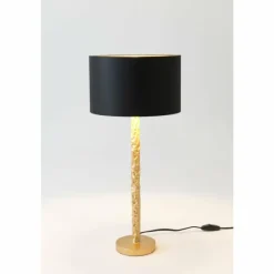 Lampes En Tissu-Luminaires Holländer Lampe de table Holländer CANCELLIERE ROTONDA PICCOLO Or, 1 lumière