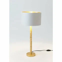 Lampes En Tissu-Luminaires Holländer Lampe de table Holländer CANCELLIERE ROTONDA PICCOLO Or, 1 lumière