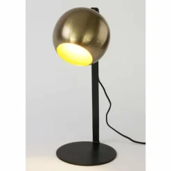 Lampes Dorées-Luminaires Holländer Lampe de table Holländer CLARICE Or, Noir, 1 lumière