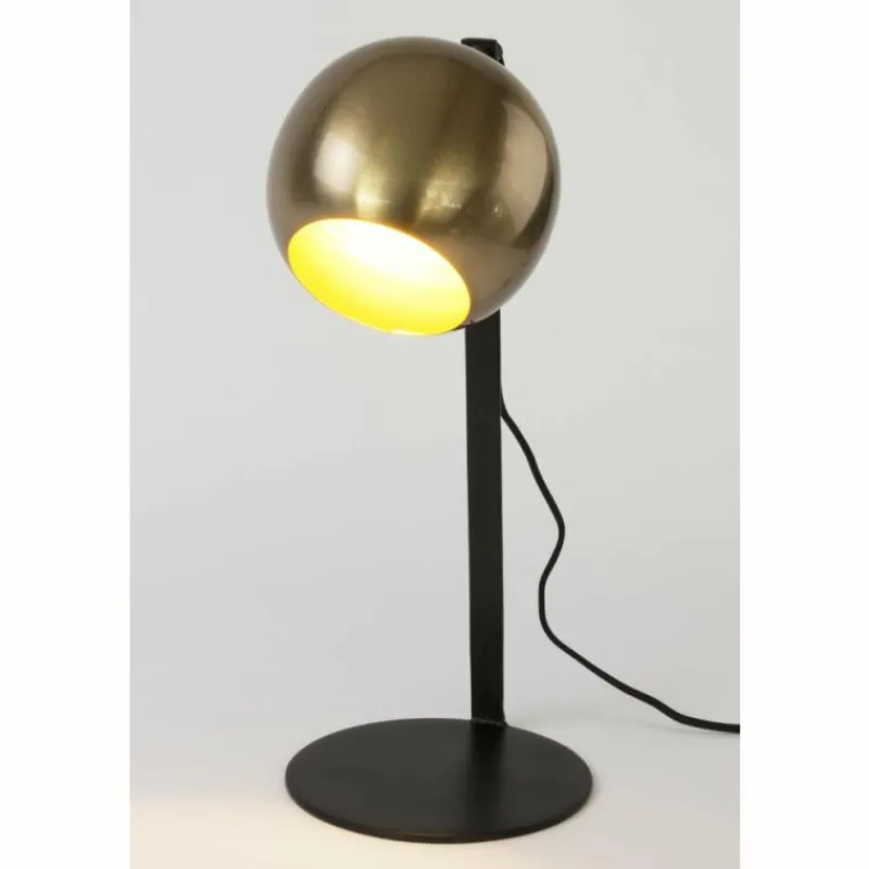 Lampes Dorées-Luminaires Holländer Lampe de table Holländer CLARICE Or, Noir, 1 lumière