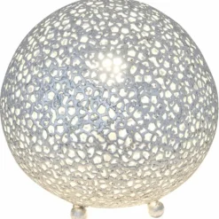 Luminaires Holländer Lampe de table Holländer LILY Argenté, 1 lumière* Lampes À Poser