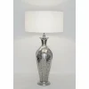 Luminaires Holländer Lampe de table Holländer MAGA Argenté, 1 lumière* Lampes À Poser