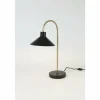 Lampes Dorées-Luminaires Holländer Lampe de table Holländer OKTAVIA Or, Noir, 1 lumière