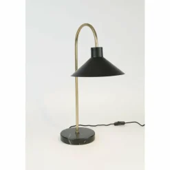 Lampes Dorées-Luminaires Holländer Lampe de table Holländer OKTAVIA Or, Noir, 1 lumière