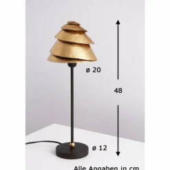 Lampes Dorées-Luminaires Holländer Lampe de table Holländer SNAIL ONE Brun doré, 1 lumière