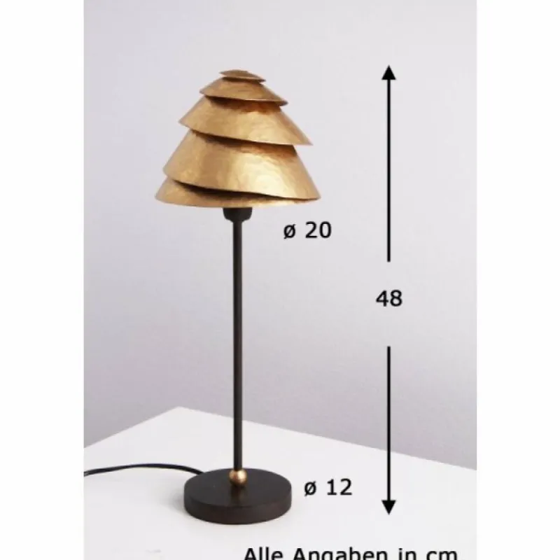 Lampes Dorées-Luminaires Holländer Lampe de table Holländer SNAIL ONE Brun doré, 1 lumière