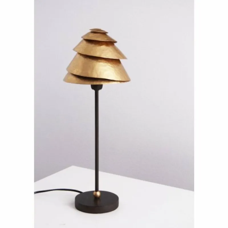 Lampes Dorées-Luminaires Holländer Lampe de table Holländer SNAIL ONE Brun doré, 1 lumière
