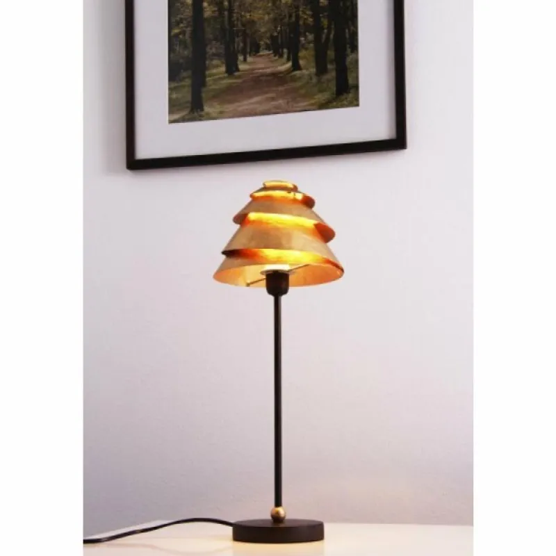 Lampes Dorées-Luminaires Holländer Lampe de table Holländer SNAIL ONE Brun doré, 1 lumière