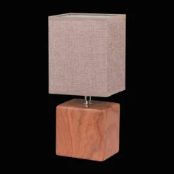 Lampes En Tissu-Luminaires Fischer & Honsel Lampe de table Honsel LOG Bois foncé, 1 lumière