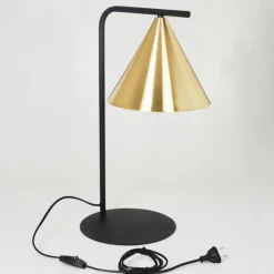 hofstein Lampe de table Hueso Noir, 1 lumière* Lampes À Poser