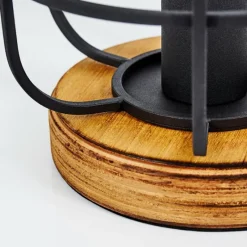 Lampes Industrielles-hofstein Lampe de table Husvik Bois clair, 1 lumière