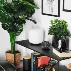 Idual Lampe de table Thyme LED Nickel mat, 1 lumière, Télécommandes, Changeur de couleurs