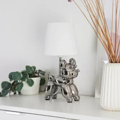 Lampes En Tissu-hofstein Lampe de table Inupal Argenté, 1 lumière