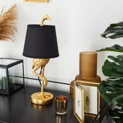 Lampes En Tissu-hofstein Lampe de table Janine Or, 1 lumière