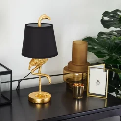 Lampes En Tissu-hofstein Lampe de table Janine Or, 1 lumière