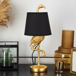 Lampes En Tissu-hofstein Lampe de table Janine Or, 1 lumière