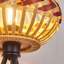 Style Boho-Chic-hofstein Lampe de table Jaurama Noir, 1 lumière