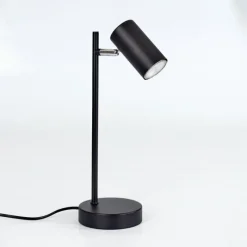 Luminaires Scandinaves-hofstein Lampe de table Javel Chrome, Noir, 1 lumière