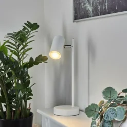 Luminaires Scandinaves-hofstein Lampe de table Javel Chrome, Blanc, 1 lumière
