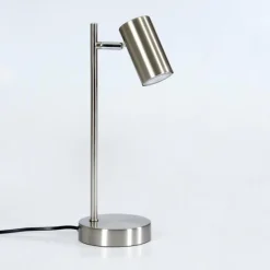 Luminaires Scandinaves-hofstein Lampe de table Javel Chrome, Nickel mat, 1 lumière