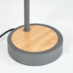 Luminaires Scandinaves-hofstein Lampe de table Javel Gris, Couleur bois, Noir, 1 lumière