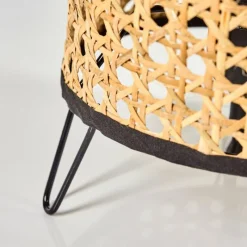 Style Boho-Chic-hofstein Lampe de table Jonas Noir, 1 lumière