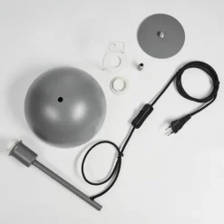 Luminaires Scandinaves-hofstein Lampe de table Kaitulai Gris, 1 lumière