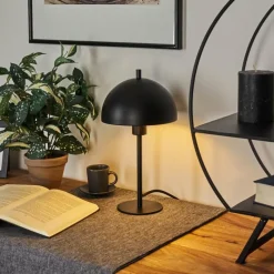 hofstein Lampe de table Kaitulai Noir, 1 lumière