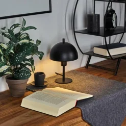 hofstein Lampe de table Kaitulai Noir, 1 lumière* Lampes À Poser