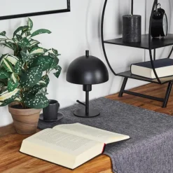 hofstein Lampe de table Kaitulai Noir, 1 lumière* Lampes À Poser