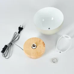 Luminaires Scandinaves-hofstein Lampe de table Kanchriech Écru, 1 lumière