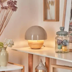 Luminaires Scandinaves-hofstein Lampe de table Kanchriech Écru, 1 lumière