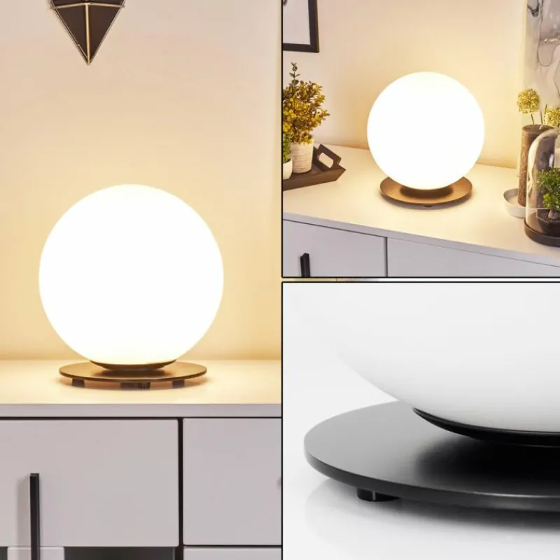 hofstein Lampe de table Karhia Noir, 1 lumière
